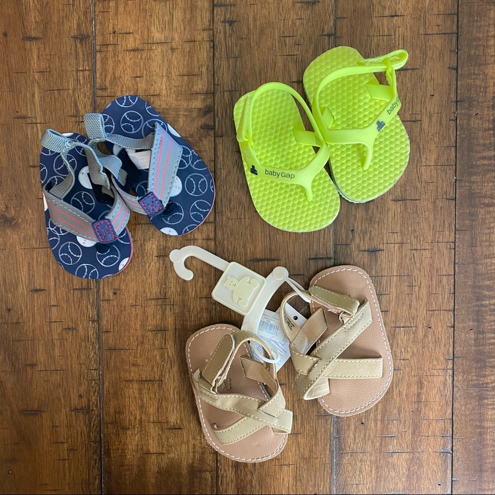 ⚡️3/$20 Baby Gap Sandals lot bundle - 3 pairs of shoes - summer